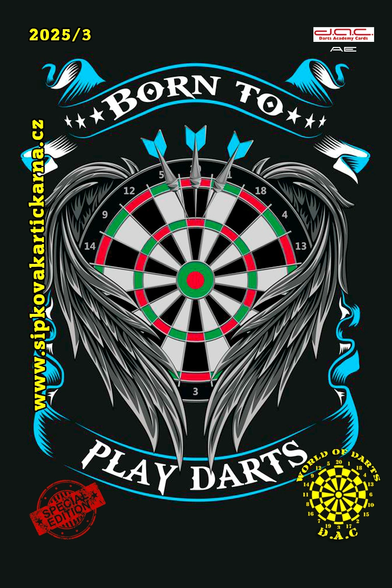 Malý kalendář - D.A.C. - Born to play darts 2025